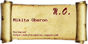 Mikita Oberon névjegykártya